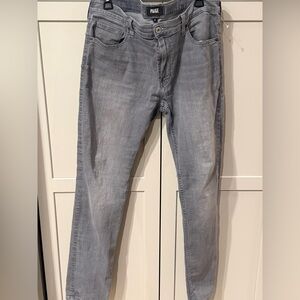 PAIGE Lennox Skinny Jeans | Men’s 36×33 | Gray Stretch Denim | NWOT